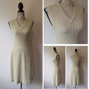 Vintage Cream Midi Dress